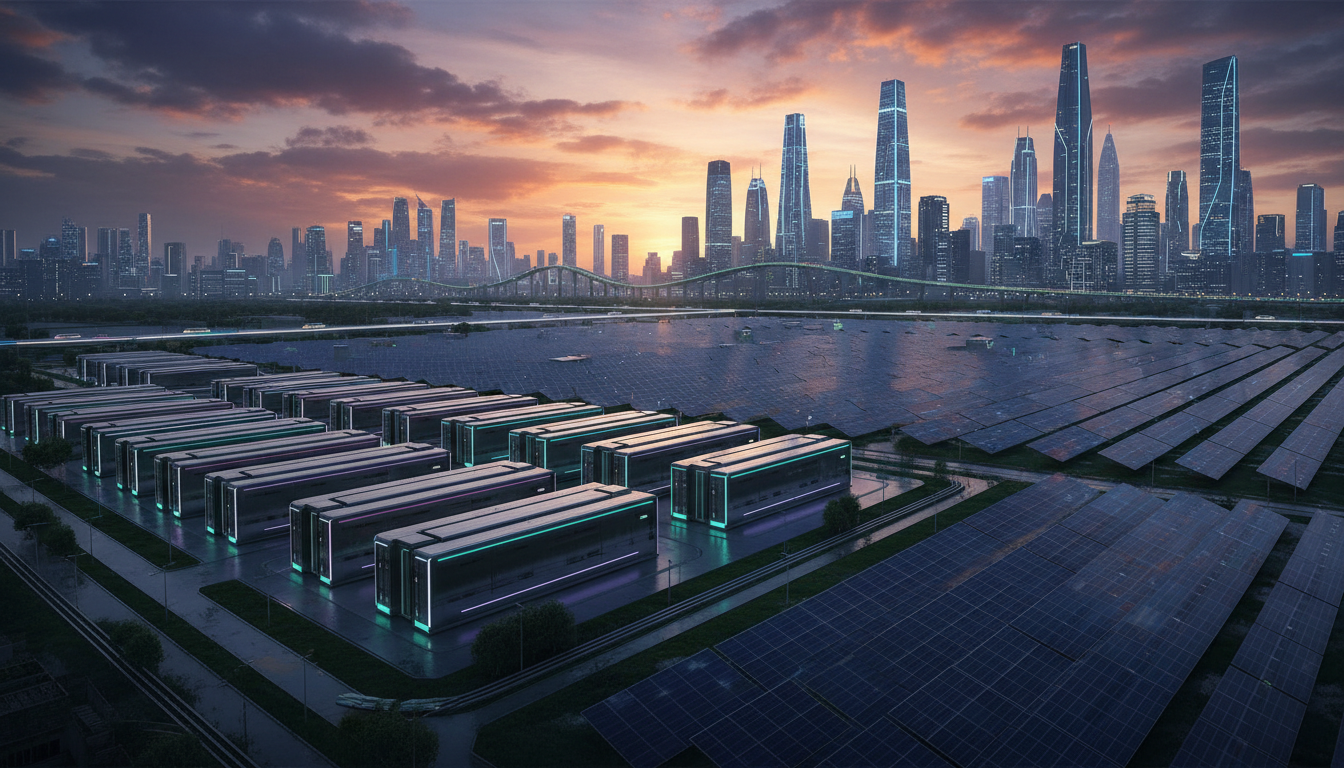 Grid-scale battery storage and solar for Asia